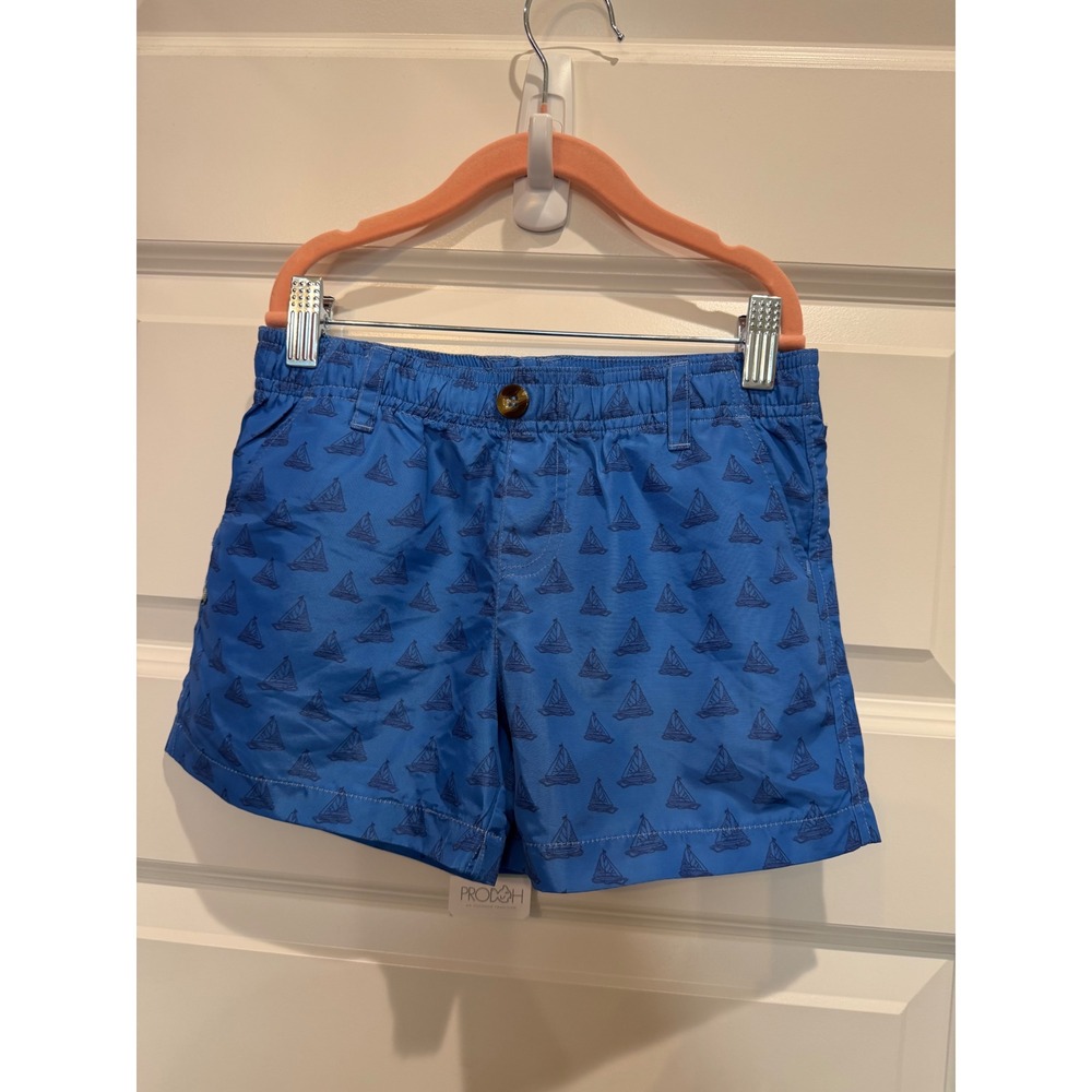 PRODOH Boys Sailboat Print Swim Trunks Royal Blue Size 6 1PD0166S24-RGSAILPT 6